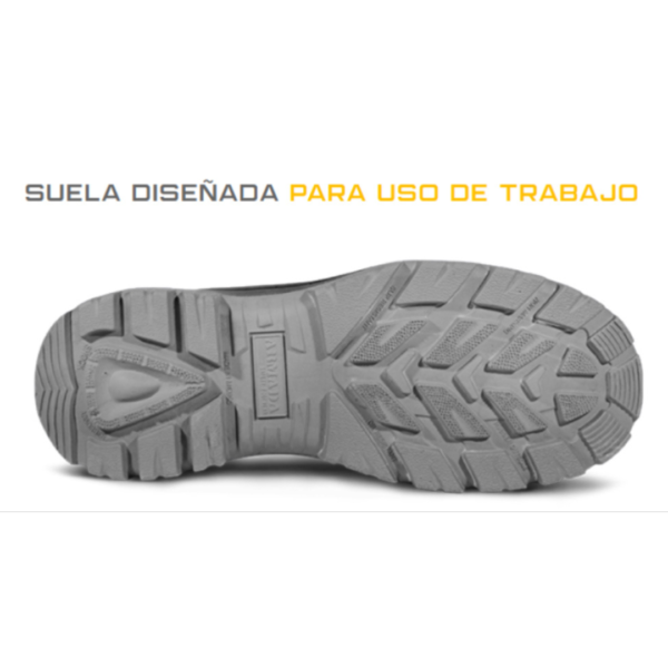 bota de seguridad DE PIEL NEGRA ARM-5010