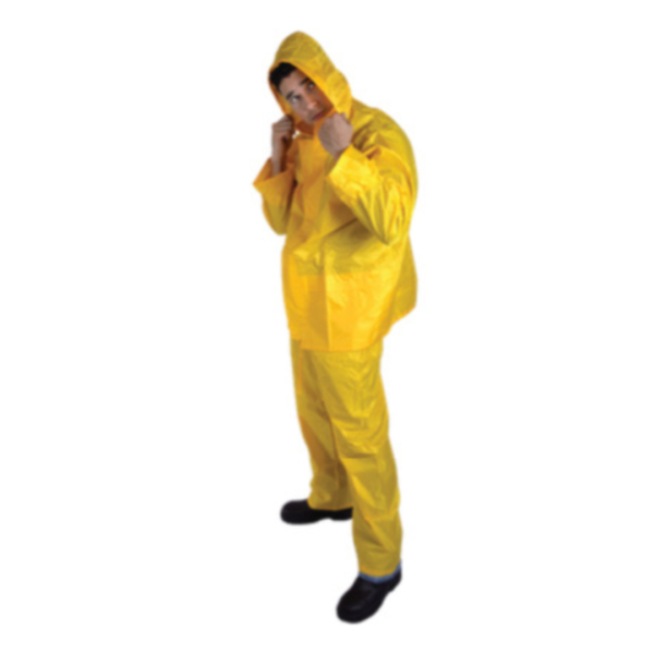 Impermeable amarillo de dos piezas pantalón y camisa. FT-1-6022